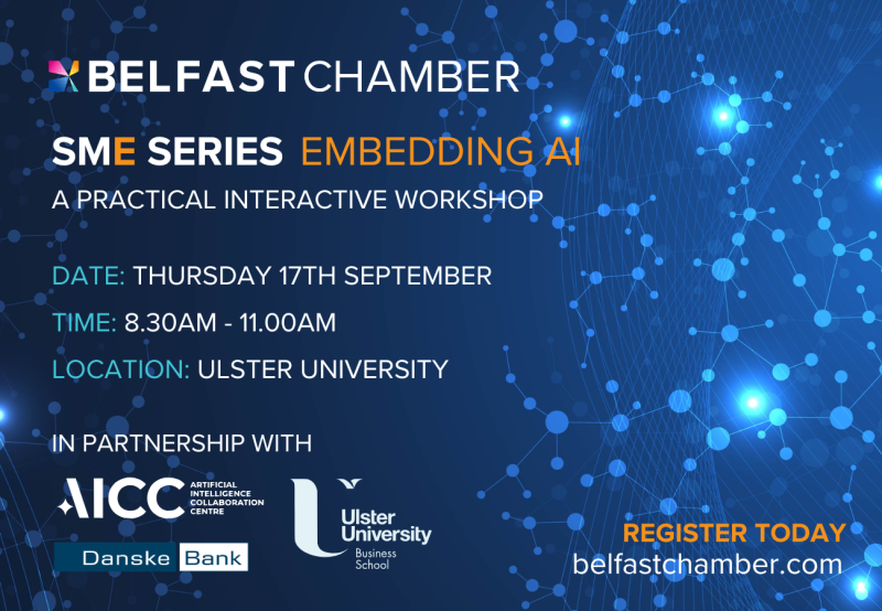 Image for SME Series: Embedding AI in partnership with Belfast Chamber and Danske Bank