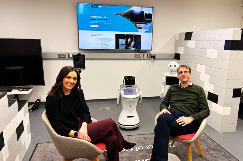Image for ITV's Sarah McCarron and AICC Director David Crozier, discuss how Northern Ireland can benefit from the government's AI action plan